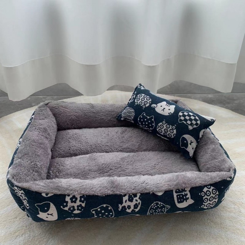 Pet Supplies Linen Pet Bed Moisture-proof