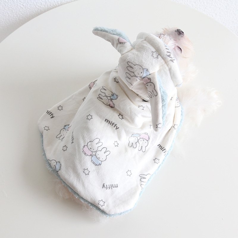 Thickened Fleece-lined Pet Shawl Sleeping Blanket