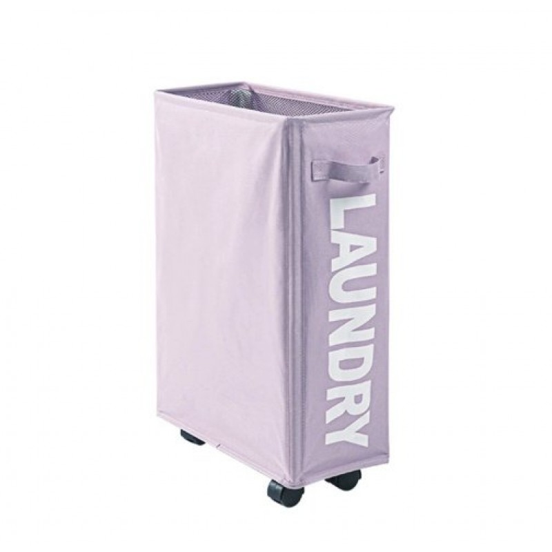 Cloth Narrow High Folding Laundry Basket With Wheels Laundry Basket
