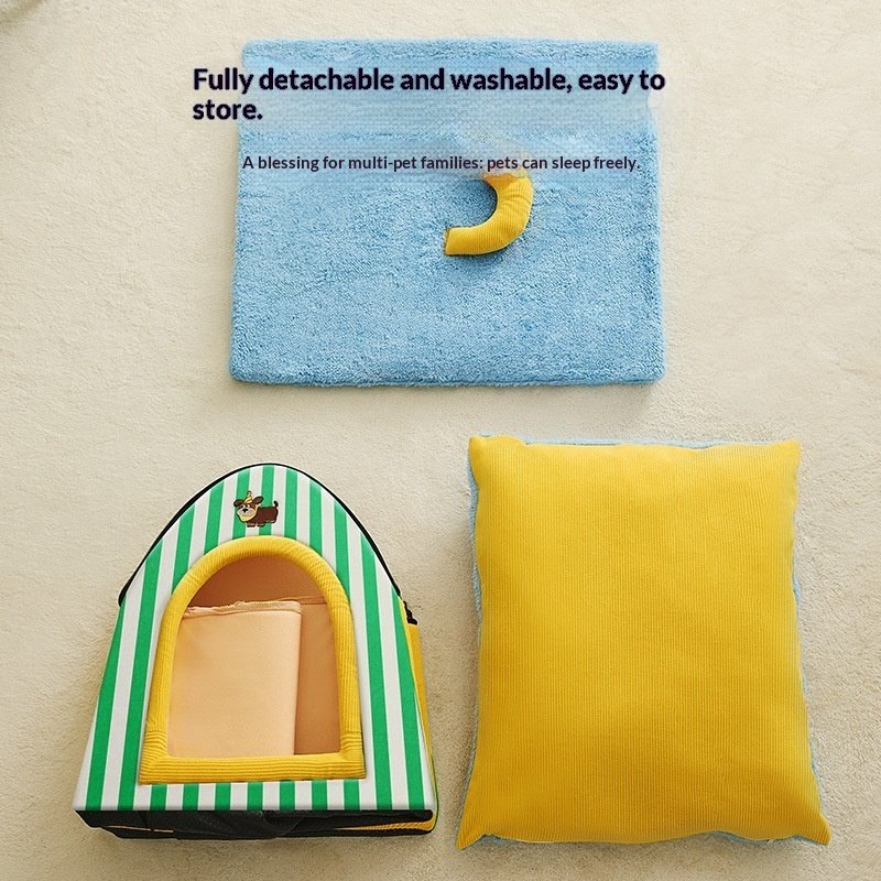 Pet Warm Sleeping Kennel All-Season Pet Bed