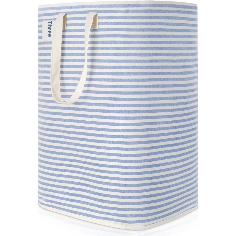 Foldable Moisture-proof Stripes Laundry Basket Dirty Clothes Basket Laundry Basket