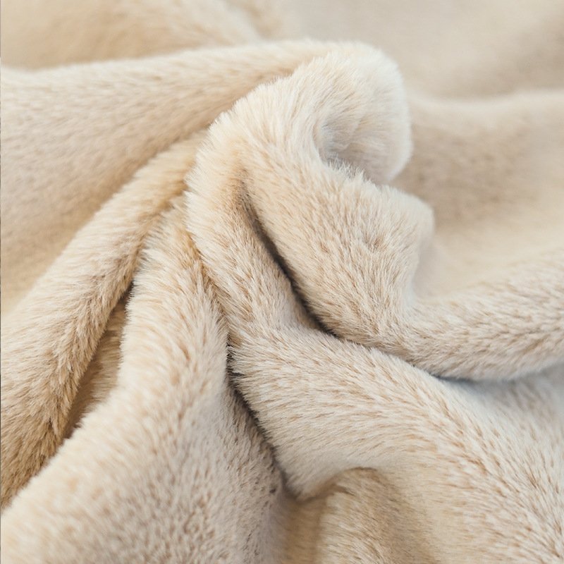 Pet Autumn And Winter Thick Warm Dehaired Angora Printed Cloak Small Blanket