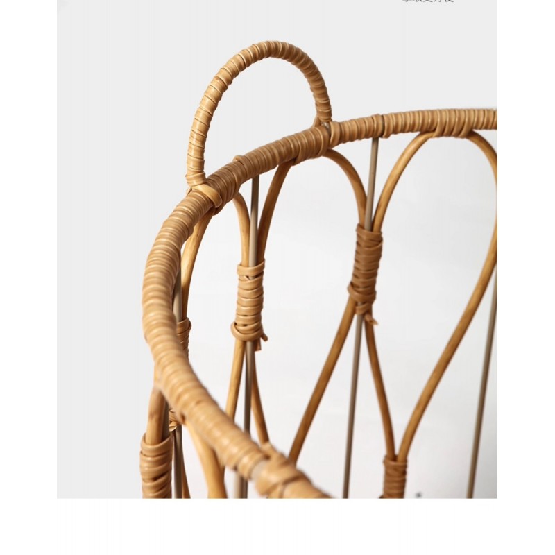 Rattan Storage Basket Woven Dirty Laundry