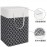 Large Laundry Basket Striped Foldable Storage Bag Laundry Baskets